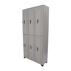LOCKER  DE 6 PUESTOS ANCHO 89 cm