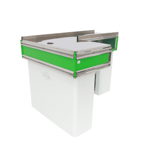 PUNTO DE PAGO VENETON 135cm BLANCO VERDE DERECHO