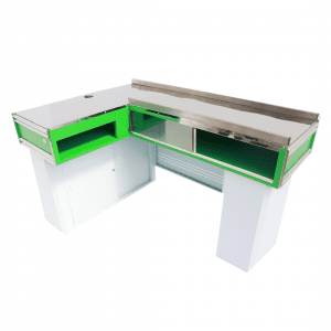 PUNTO DE PAGO VENETON 160cm BLANCO VERDE DERECHO