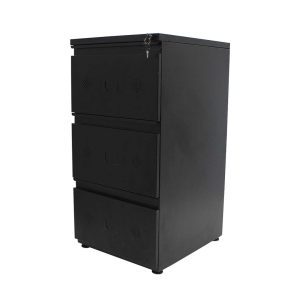 ARCHIVADOR PARA OFCINA 3 GAVETAS NEGRO