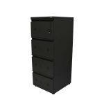 ARCHIVADOR DE 4 GAVETAS NEGRO
