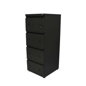 ARCHIVADOR DE 4 GAVETAS NEGRO