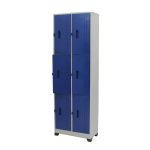 LOCKER DE 6 PUESTOS AZUL ANCHO 60 CM
