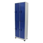 LOCKER DE 4 PUESTOS AZUL