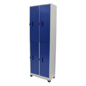 LOCKER DE 4 PUESTOS AZUL
